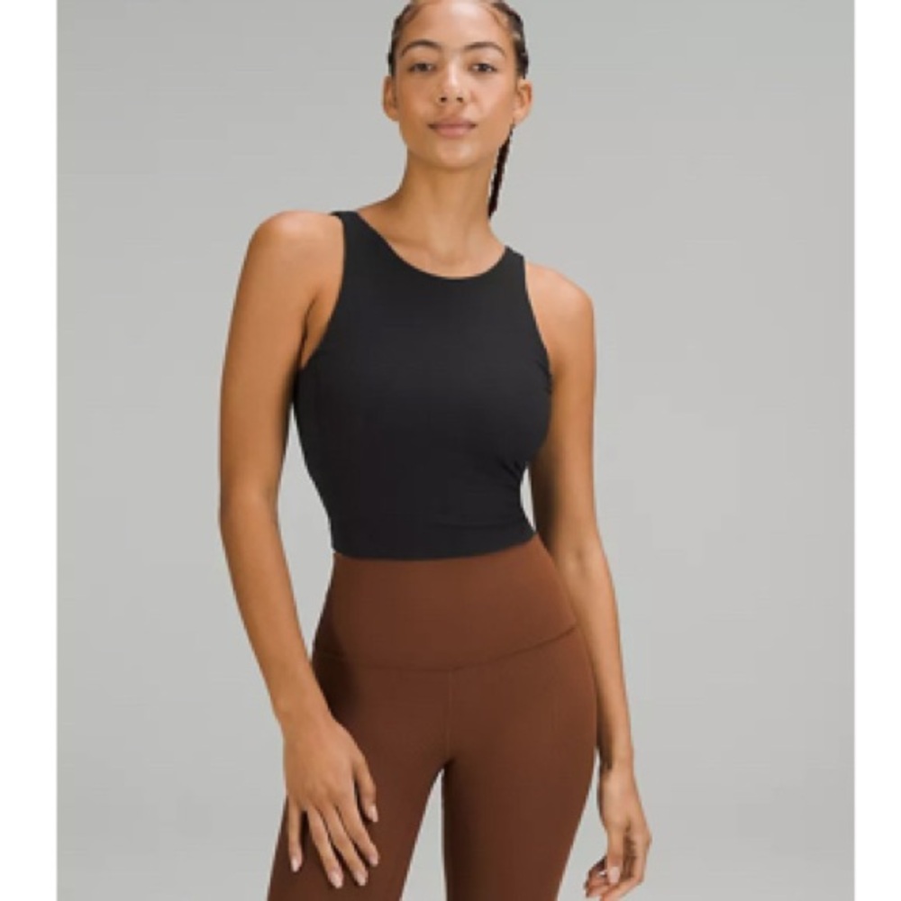 Lululemon Align Ribbed High-Neck Black Tank Top